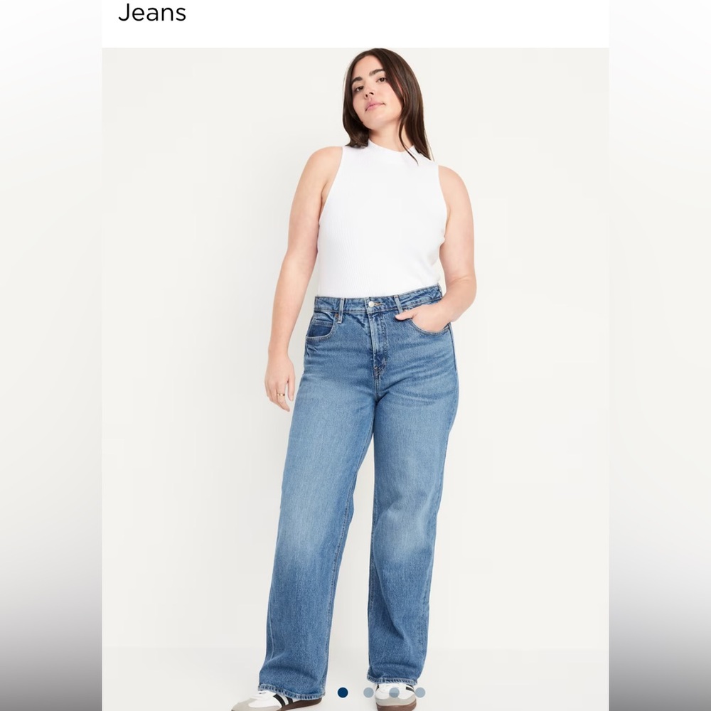 Old navy extra Highwaisted sky-hi wide leg jean size 12